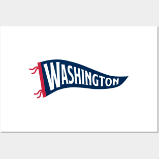 Washington Pennant - White Posters and Art